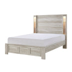 SH2525-1* QUEEN BED, LED LIGHTS AND OPEN SHELVES