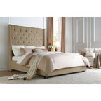 5877KBR-1EKDW* Eastern King Platform Bed with Storage Footboard