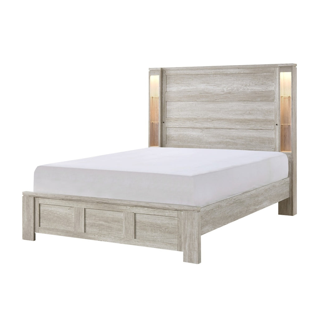 SH2525K-1EK* EK BED, LED LIGHTS AND OPEN SHELVES
