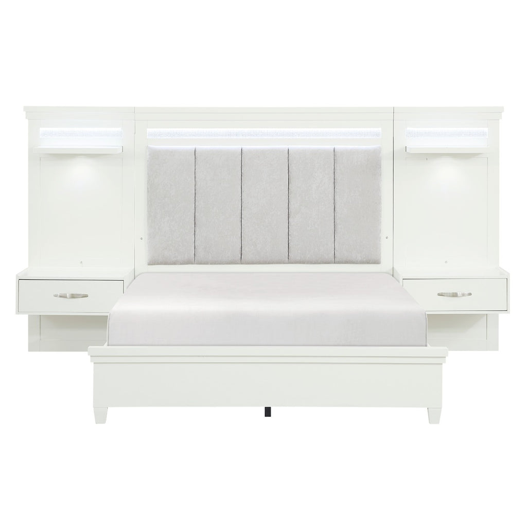 1321-1*WB 3pc Set Queen Wall Bed (QB+2TNS)