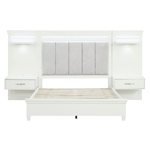 1321-1*WB 3pc Set Queen Wall Bed (QB+2TNS)