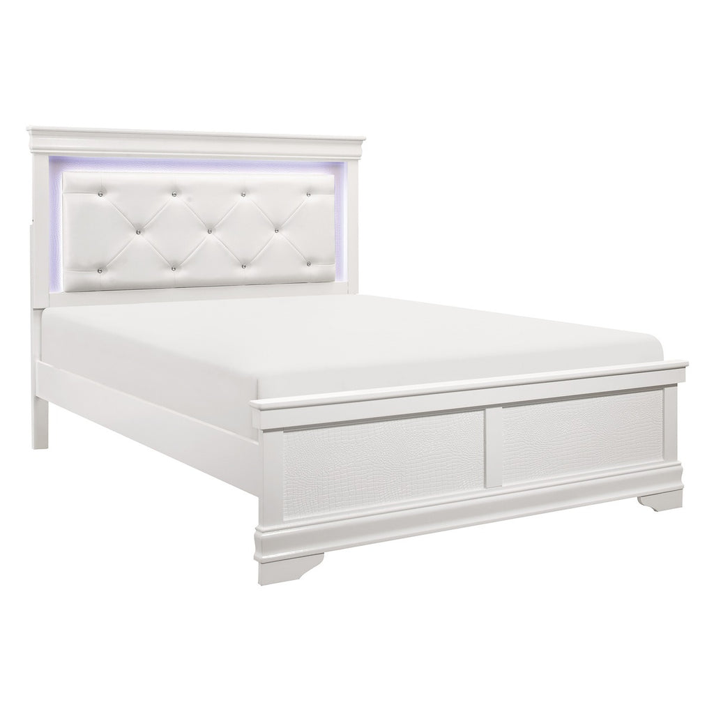 1556W-1* Queen Bed with LED Lighting