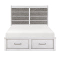 1303K-1EK* Eastern King Platform Bed with Footboard Storage