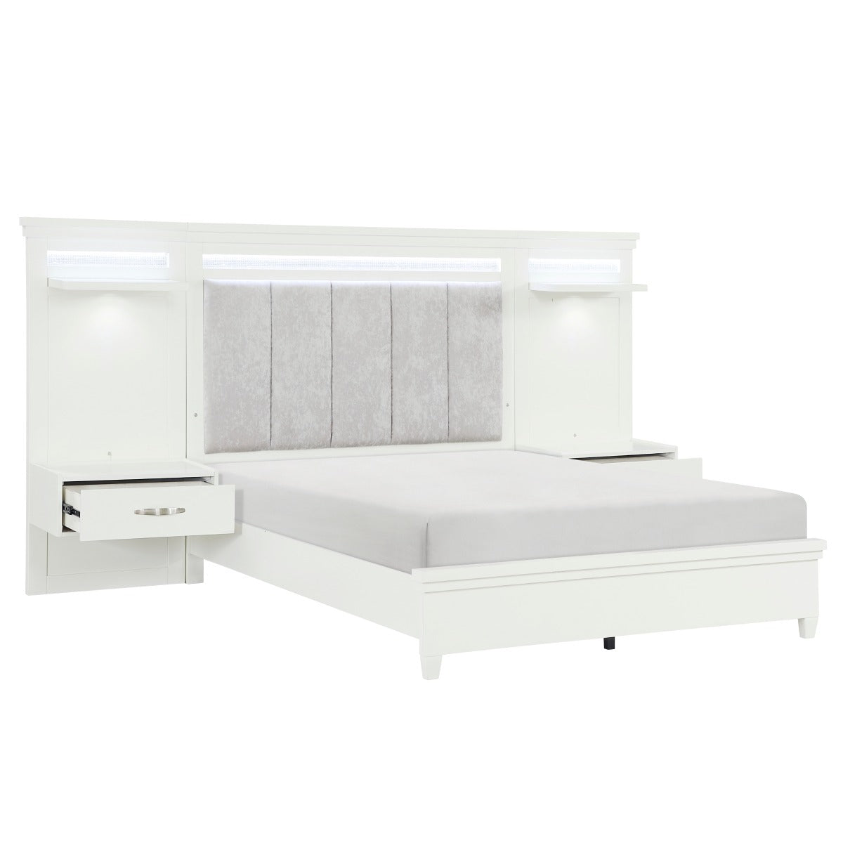 1321-1*WB 3pc Set Queen Wall Bed (QB+2TNS)