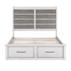 1303K-1EK* Eastern King Platform Bed with Footboard Storage