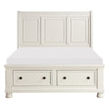 1714W-1* Queen Sleigh Platform Bed with Footboard Storage