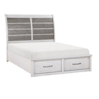 1303K-1EK* Eastern King Platform Bed with Footboard Storage