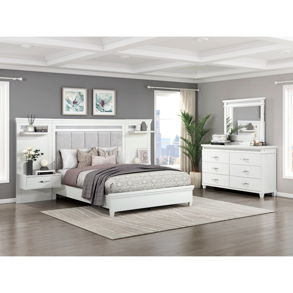 1321K-1EK*WB 3pc Set Eastern King Wall Bed (EKB+2TNS)