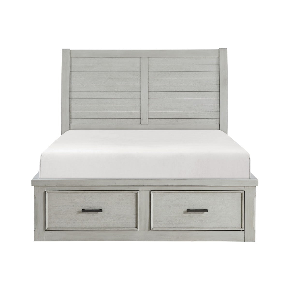 1337K-1EK* Eastern King Platform Bed with Storage Footboard and Side Rails
