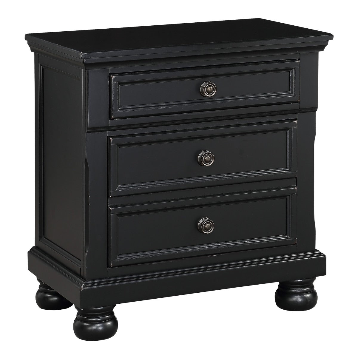 1714BK-4 Night Stand, Hidden Drawer
