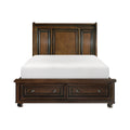 2159K-1EK* Eastern King Sleigh Platform Bed with Footboard Storage
