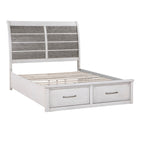 1303K-1EK* Eastern King Platform Bed with Footboard Storage