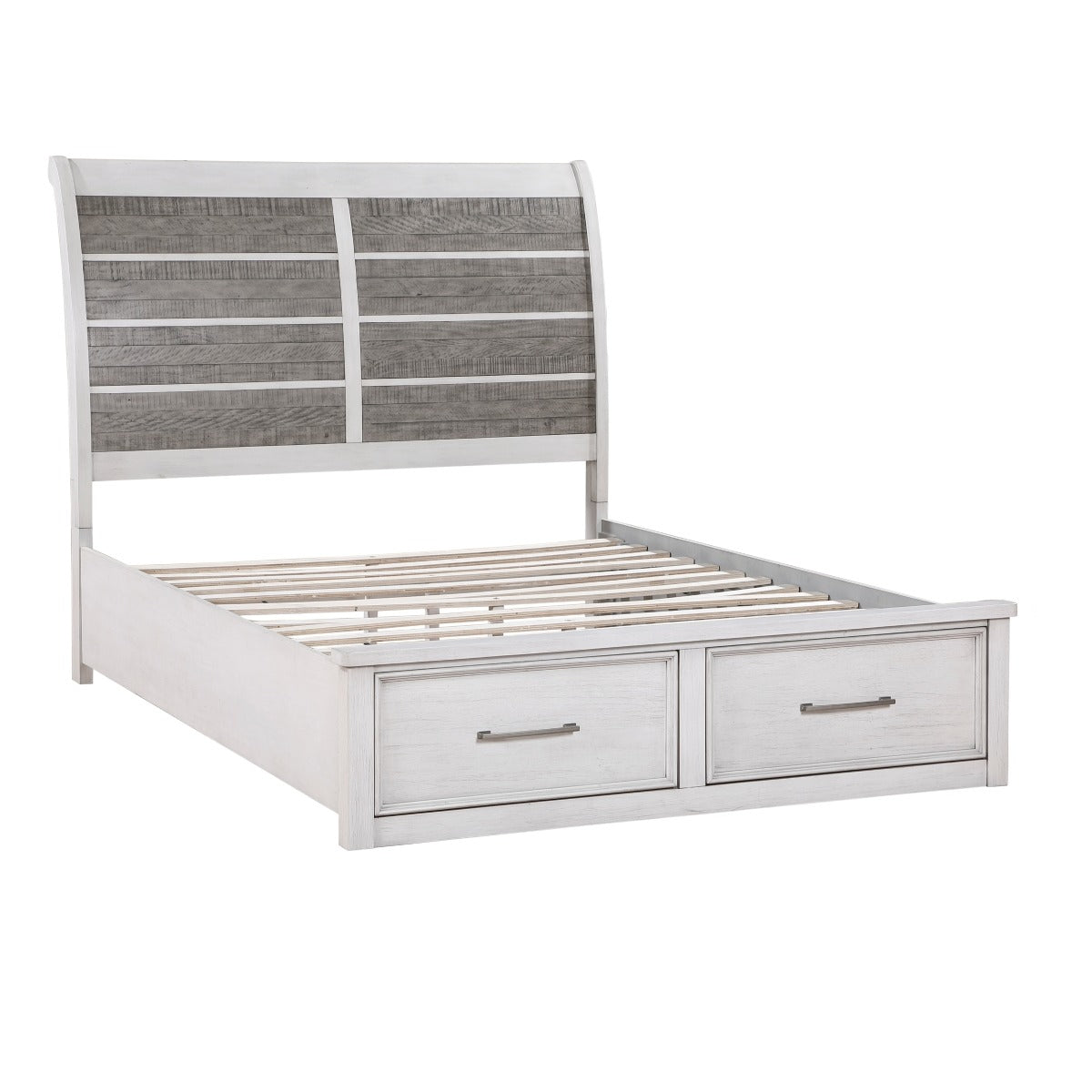 1303K-1EK* Eastern King Platform Bed with Footboard Storage