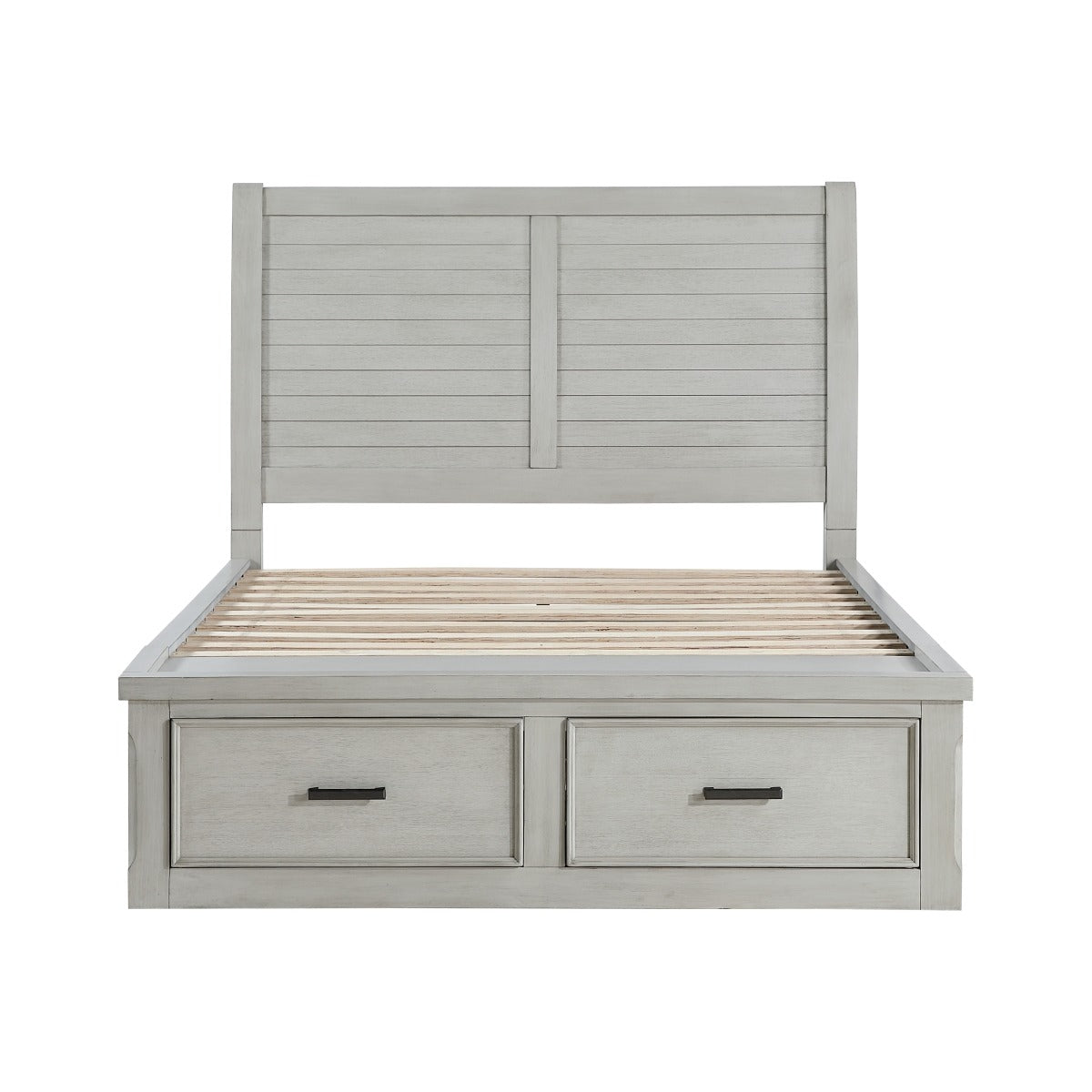 1337K-1EK* Eastern King Platform Bed with Storage Footboard and Side Rails