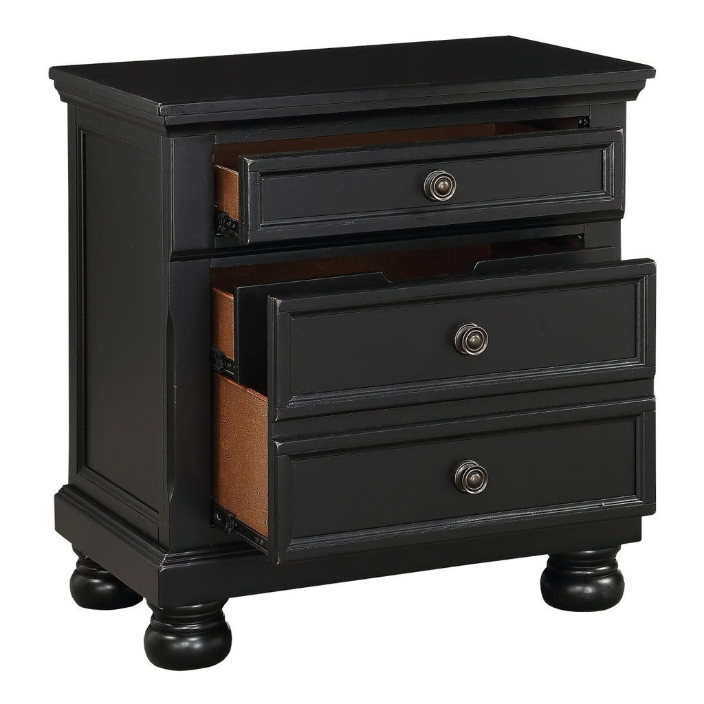 1714BK-4 Night Stand, Hidden Drawer