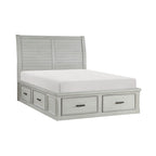 1337K-1EK* Eastern King Platform Bed with Storage Footboard and Side Rails