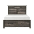 1342K-1EK* Eastern King Platform Bed with Footboard Storage