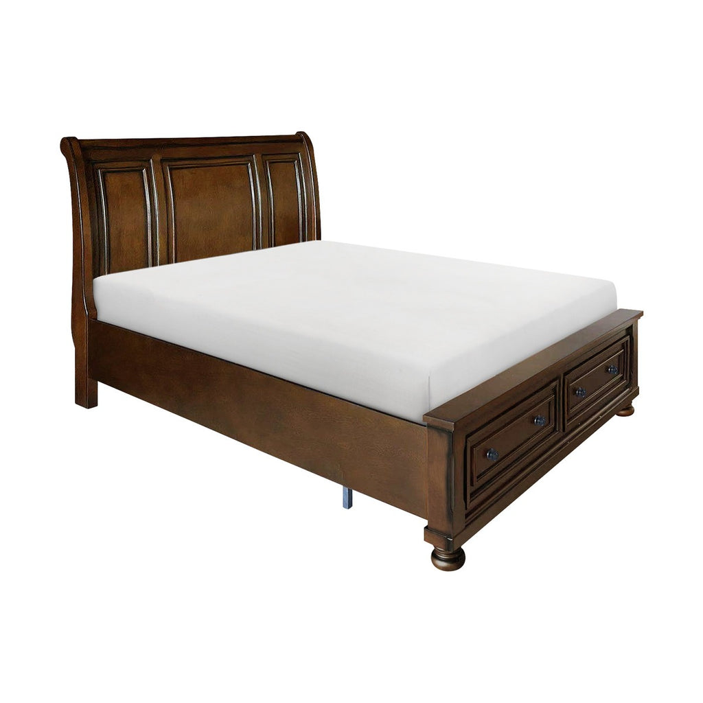 2159K-1EK* Eastern King Sleigh Platform Bed with Footboard Storage