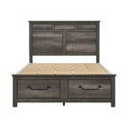 1342K-1EK* Eastern King Platform Bed with Footboard Storage