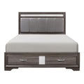 1505-1* Queen Platform Bed with Footboard Storage
