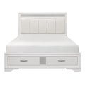 1505W-1* Queen Platform Bed with Footboard Storage