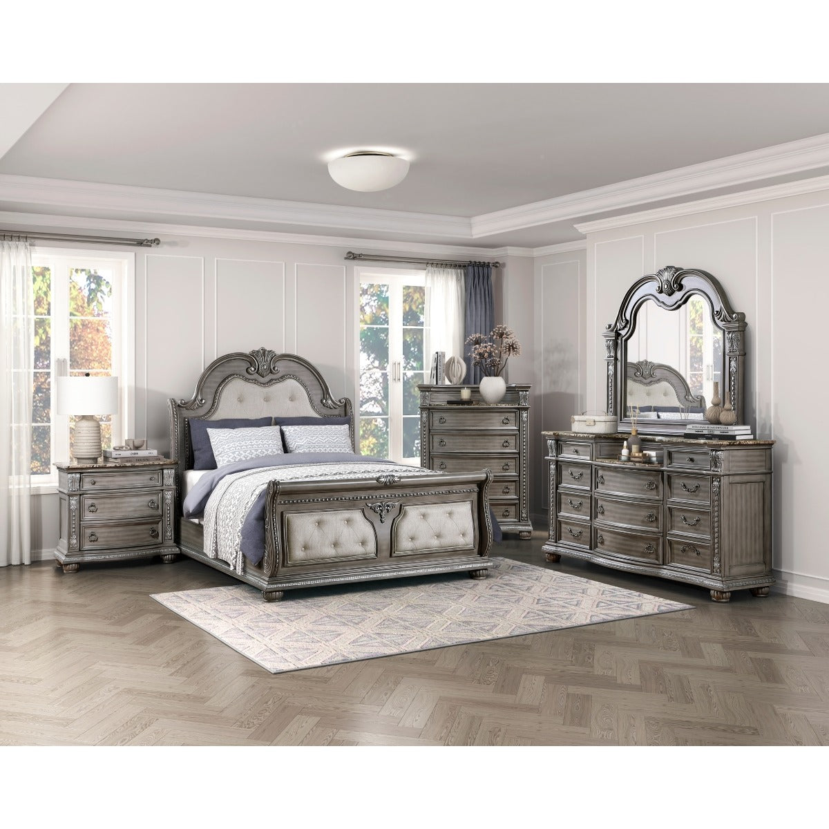 1583K-1EK* Eastern King Bed