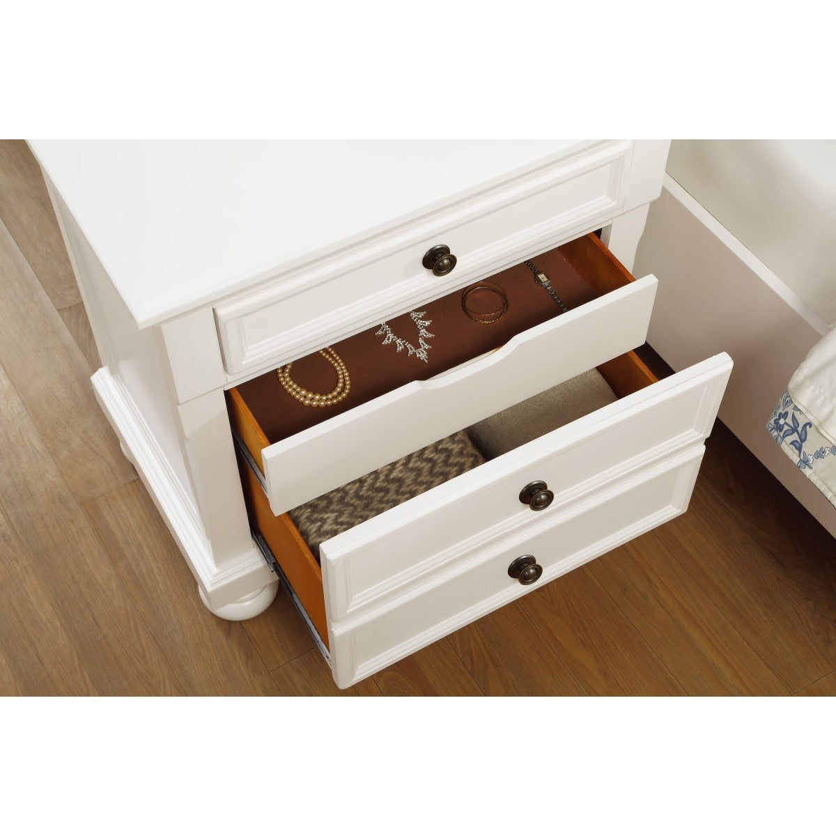 1714W-4 Night Stand, Hidden Drawer