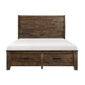 1957K-1EK* Eastern King Sleigh Platform Bed with Footboard Storage
