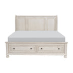 2259W-1* Queen Platform Bed with Footboard Storage