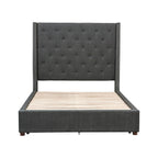 5877KGY-1EKDW* Eastern King Platform Bed with Storage Footboard