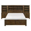 1592K-1EK*WB 5pc Set Eastern King Wall Platform Bed (EKB+2NS+2NS-P)