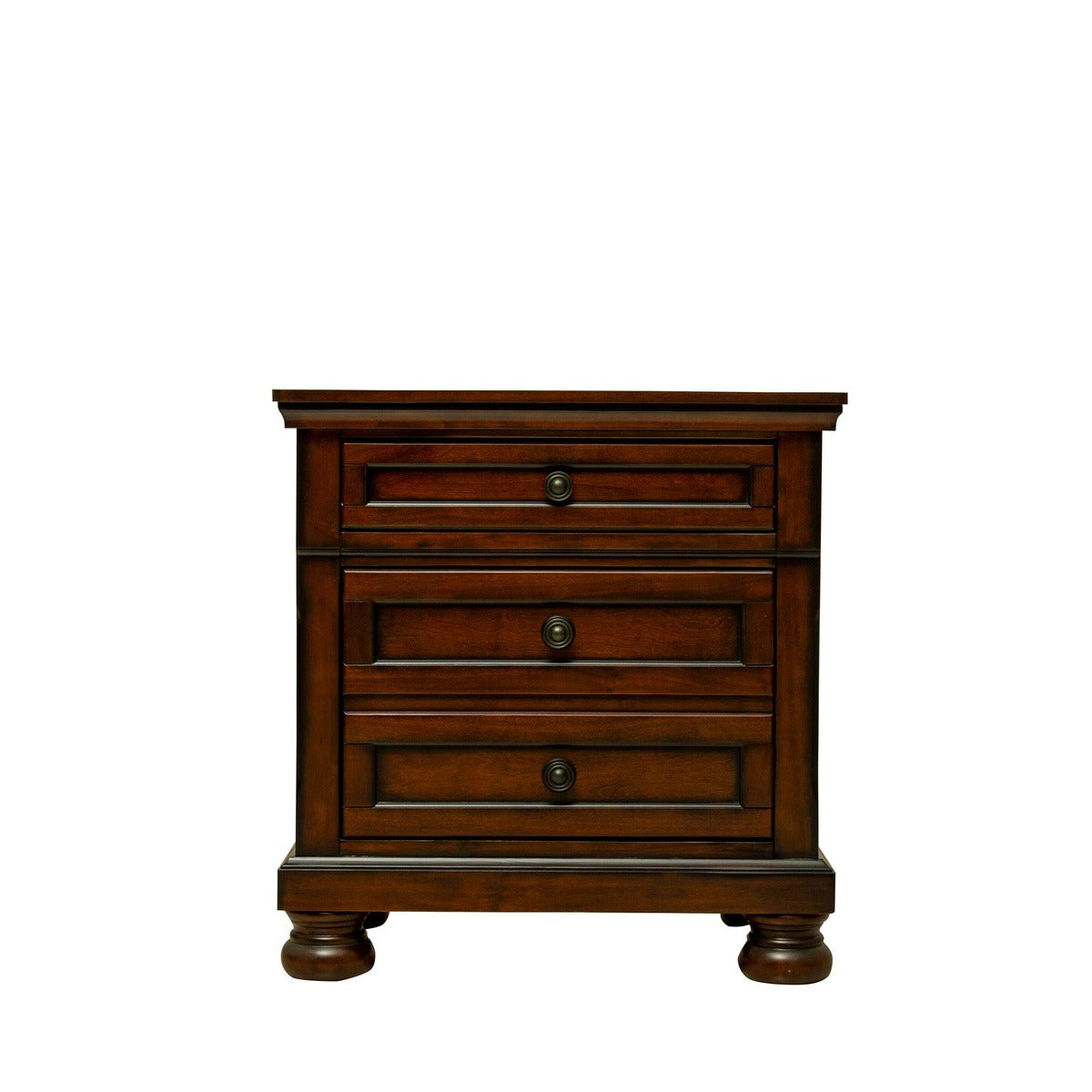 1718BRN-4 NIGHT STAND WITH HIDDEN DRAWER