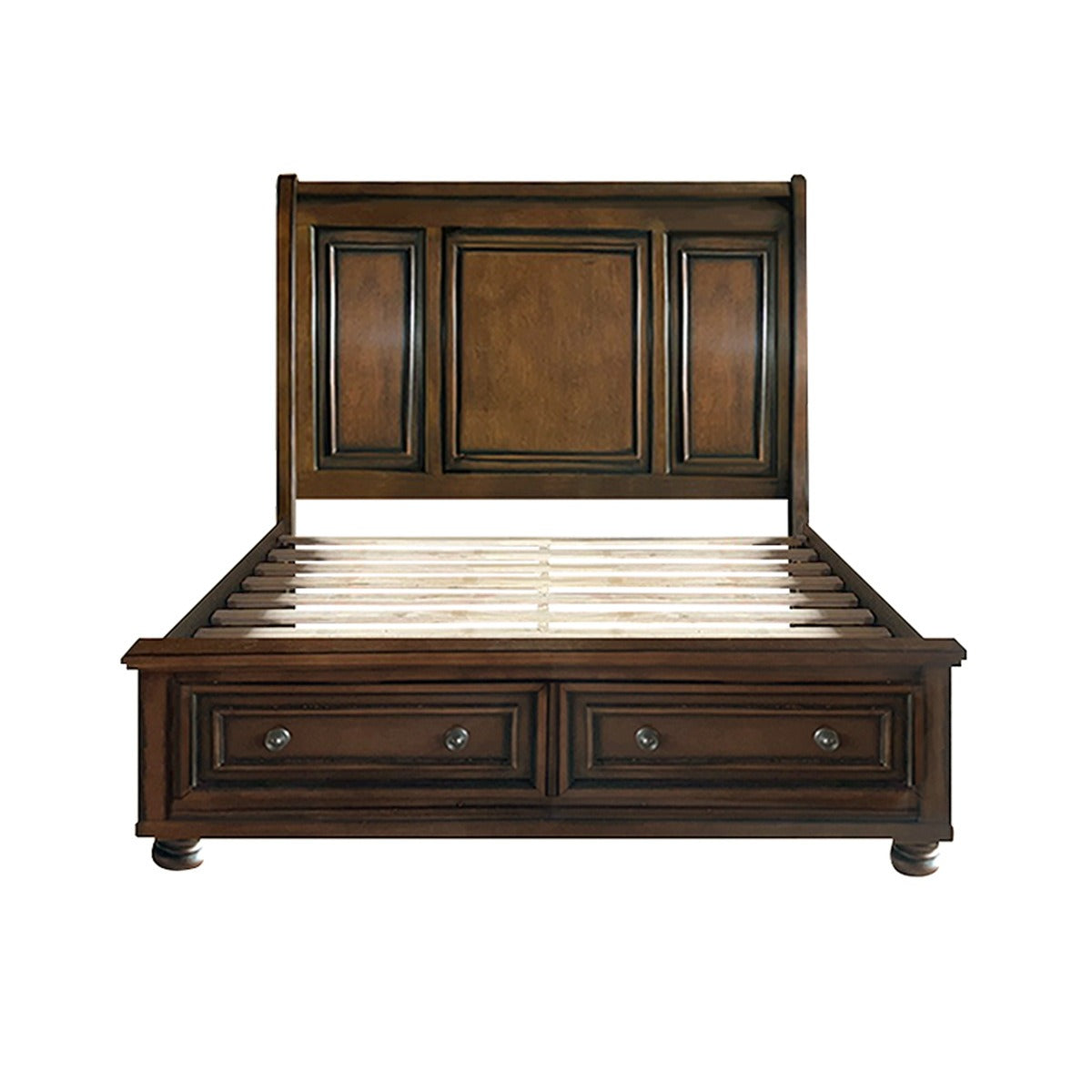 2159K-1EK* Eastern King Sleigh Platform Bed with Footboard Storage