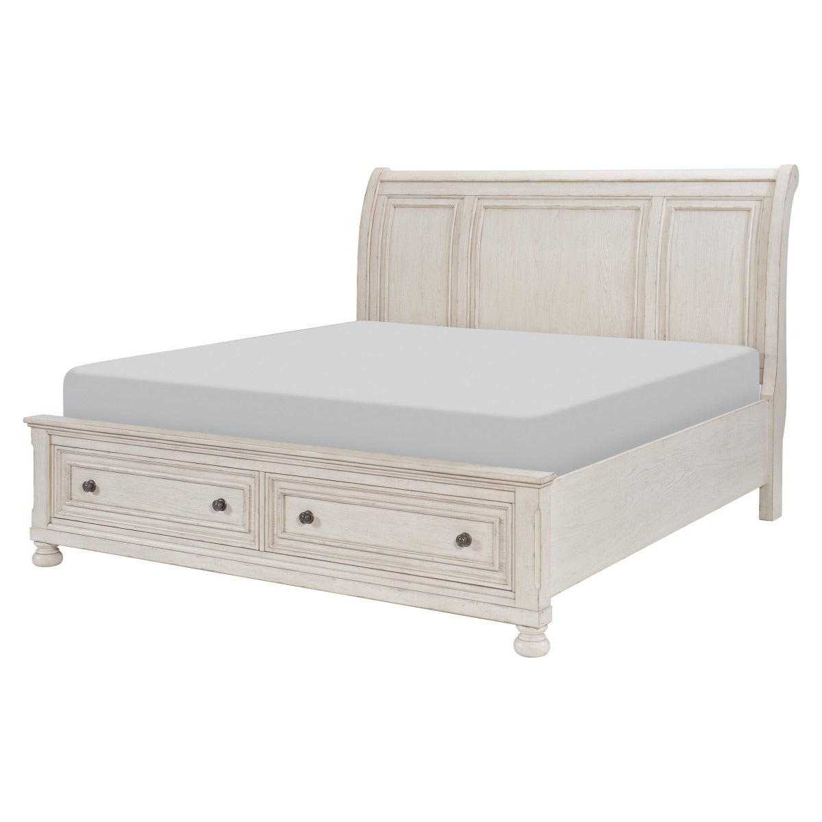 2259W-1* Queen Platform Bed with Footboard Storage
