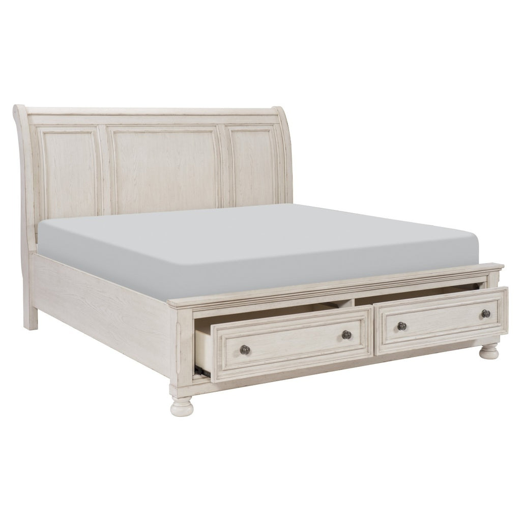 2259KW-1EK* Eastern King Platform Bed with Footboard Storage