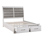 1303K-1EK* Eastern King Platform Bed with Footboard Storage