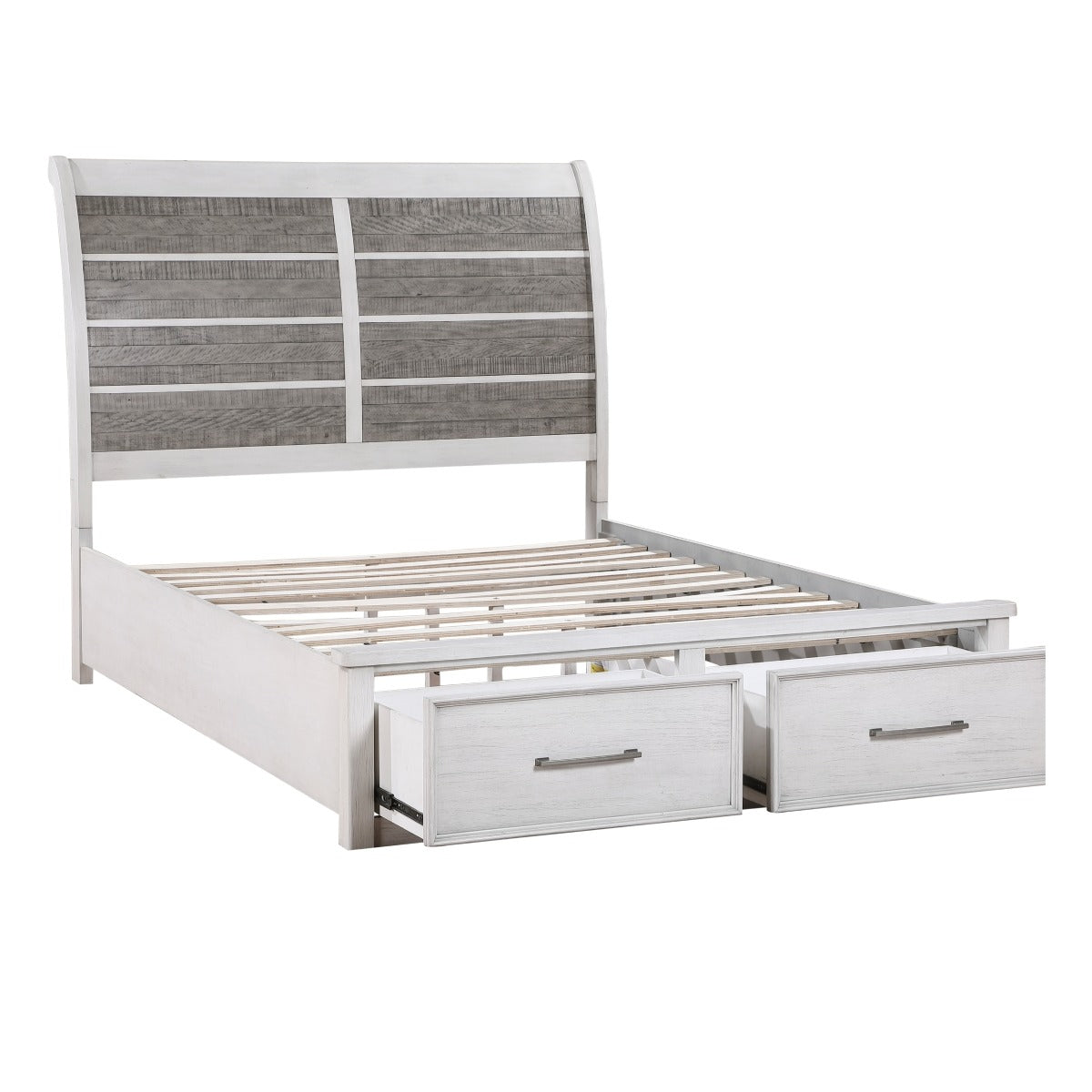 1303K-1EK* Eastern King Platform Bed with Footboard Storage