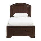 1520CHT-1* Twin Platform Bed with Footboard Storage