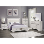 1505W-1* Queen Platform Bed with Footboard Storage