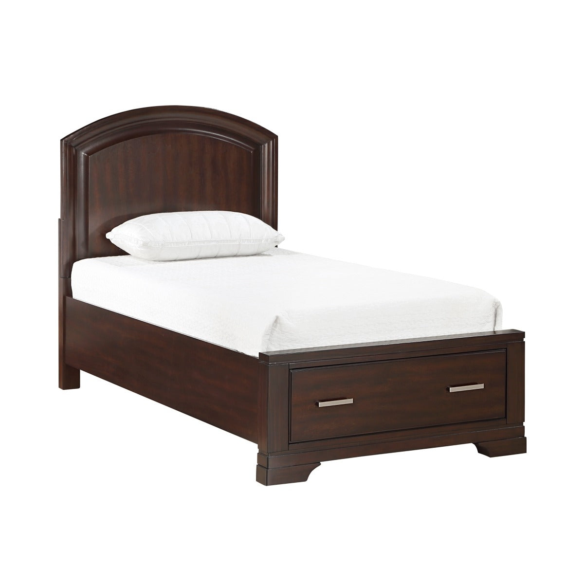 1520CHT-1* Twin Platform Bed with Footboard Storage