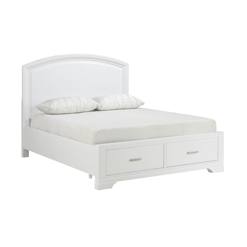 1520WHK-1EK* Eastern King Platform Bed with Footboard Storage