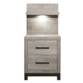 1577-4P* Night Stand with Wall Panel