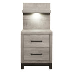 1577-4P* Night Stand with Wall Panel