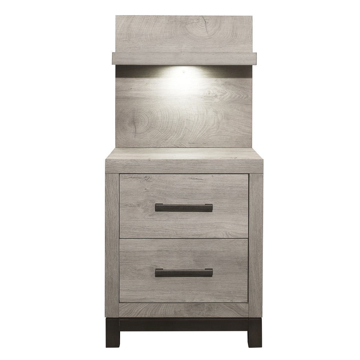 1577-4P* Night Stand with Wall Panel
