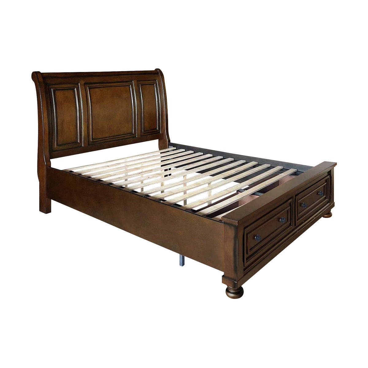 2159K-1EK* Eastern King Sleigh Platform Bed with Footboard Storage