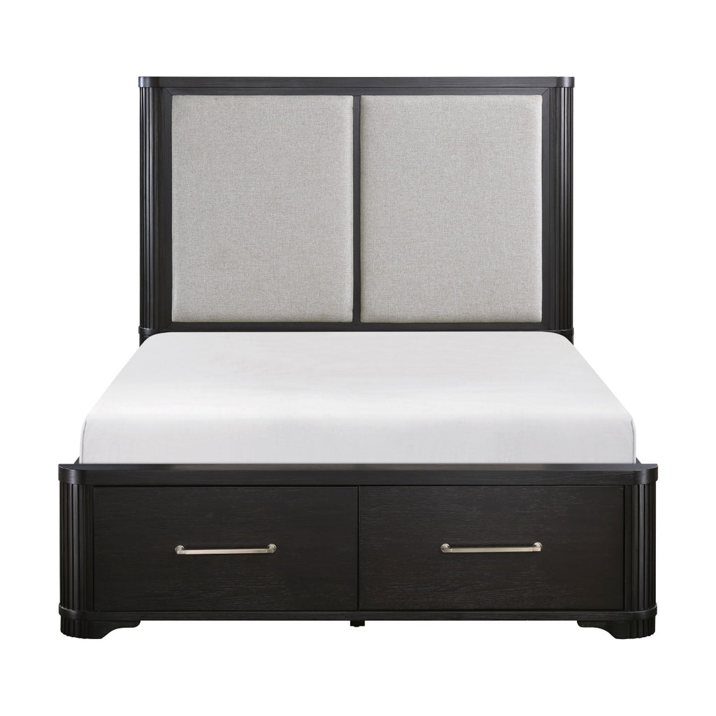 1381K-1EK* Eastern King Platform Bed with Footboard Storage