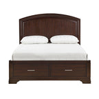 1520CHF-1* Full Platform Bed with Footboard Storage