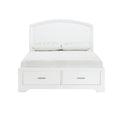 1520WH-1* Queen Platform Bed with Footboard Storage