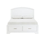 1520WH-1* Queen Platform Bed with Footboard Storage