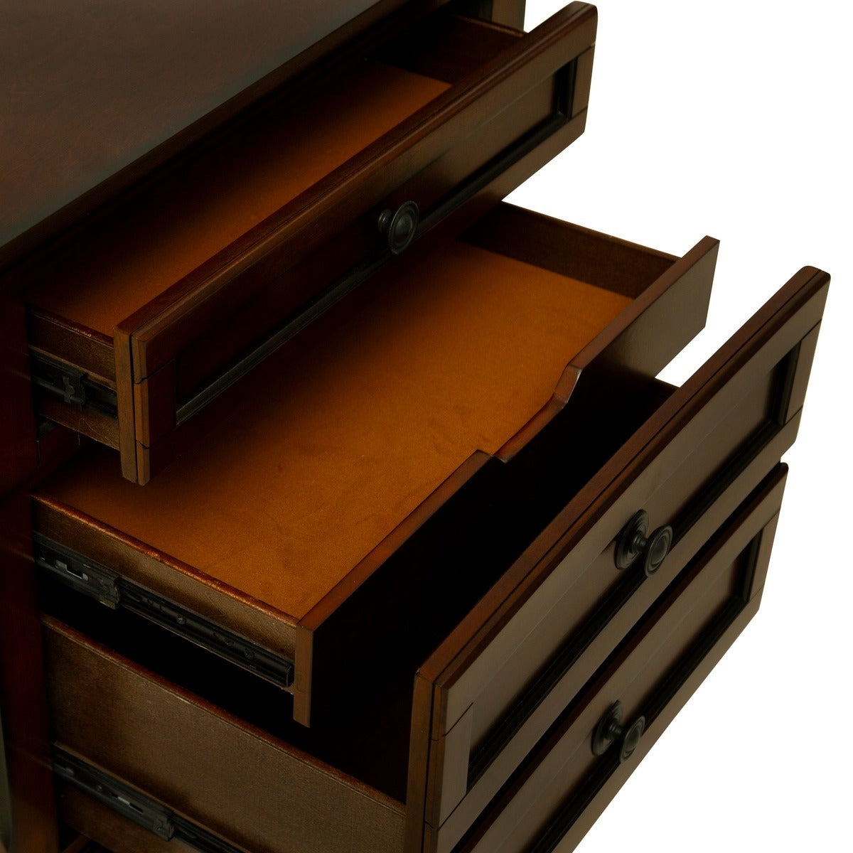 1718BRN-4 NIGHT STAND WITH HIDDEN DRAWER